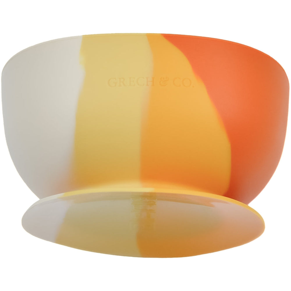 GRECH & CO. Suction Silicone Bowl | Color Splash Collection Tableware Sienna Ombre