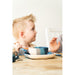 GRECH & CO. Suction Silicone Plate | Color Splash Collection Tableware Desert Teal Ombre