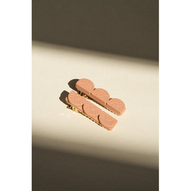 GRECH & CO. Tri Sun Bar | Hair Clips Set of 2 Hair clips Coral Rouge