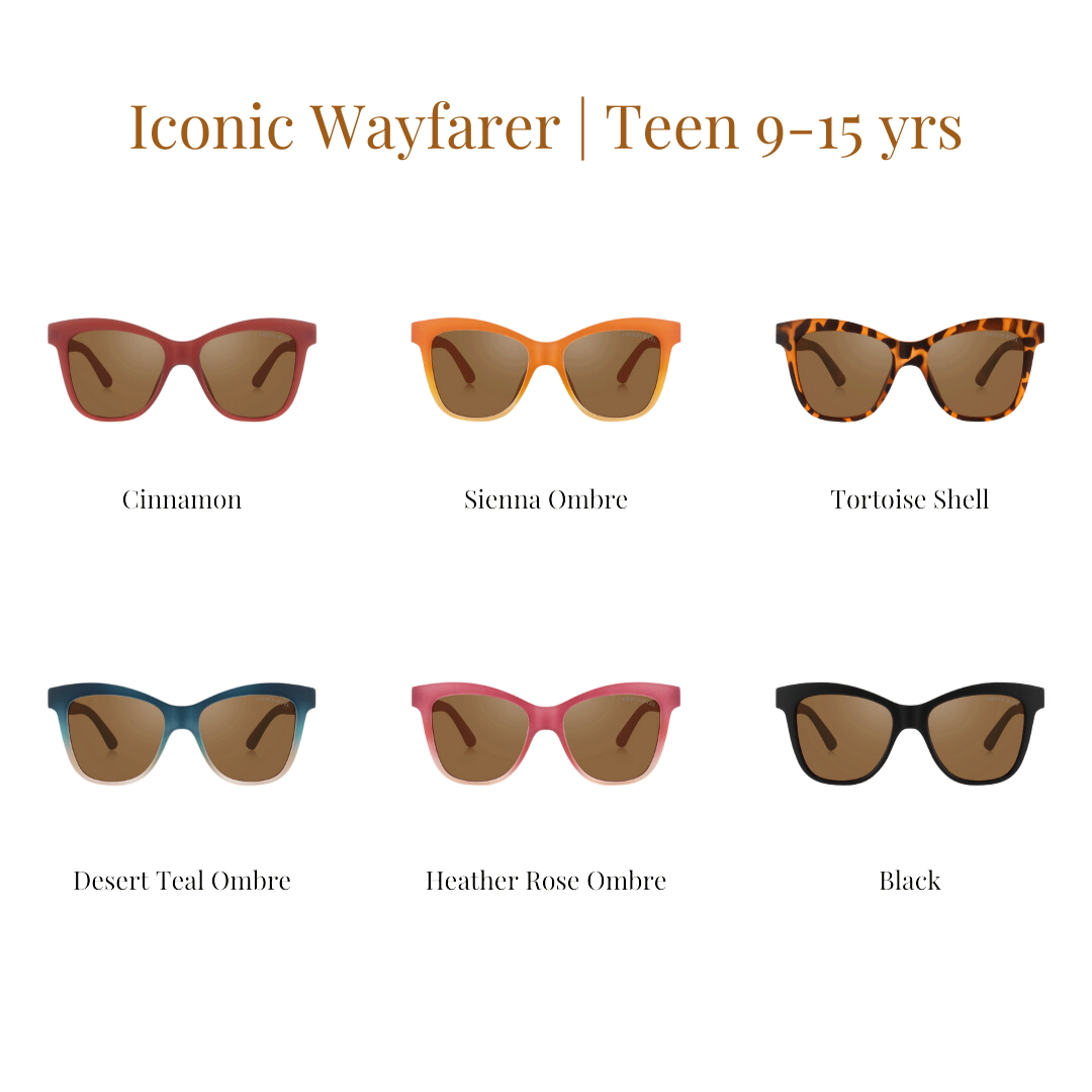 Iconic Wayfarer Ombre | Polarized Sunglasses | Teen | 9-14 Y | Cinnamon