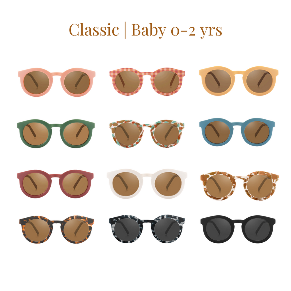 Classic | Sustainable Sunglasses | Plant-Based Bendable Polarized - Baby | 0-2 Y