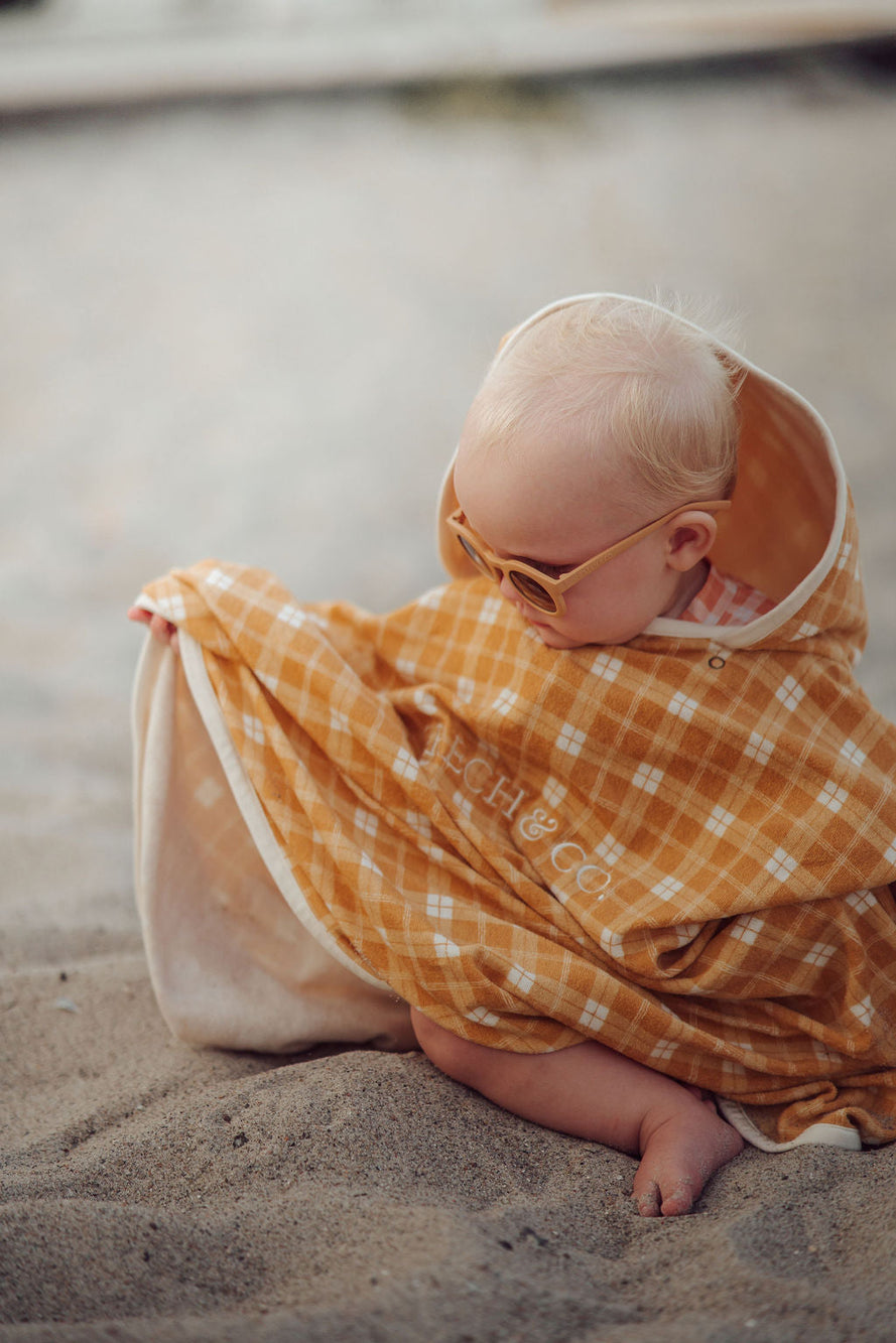 Bathing Towel Poncho | Organic Cotton - Buckwheat