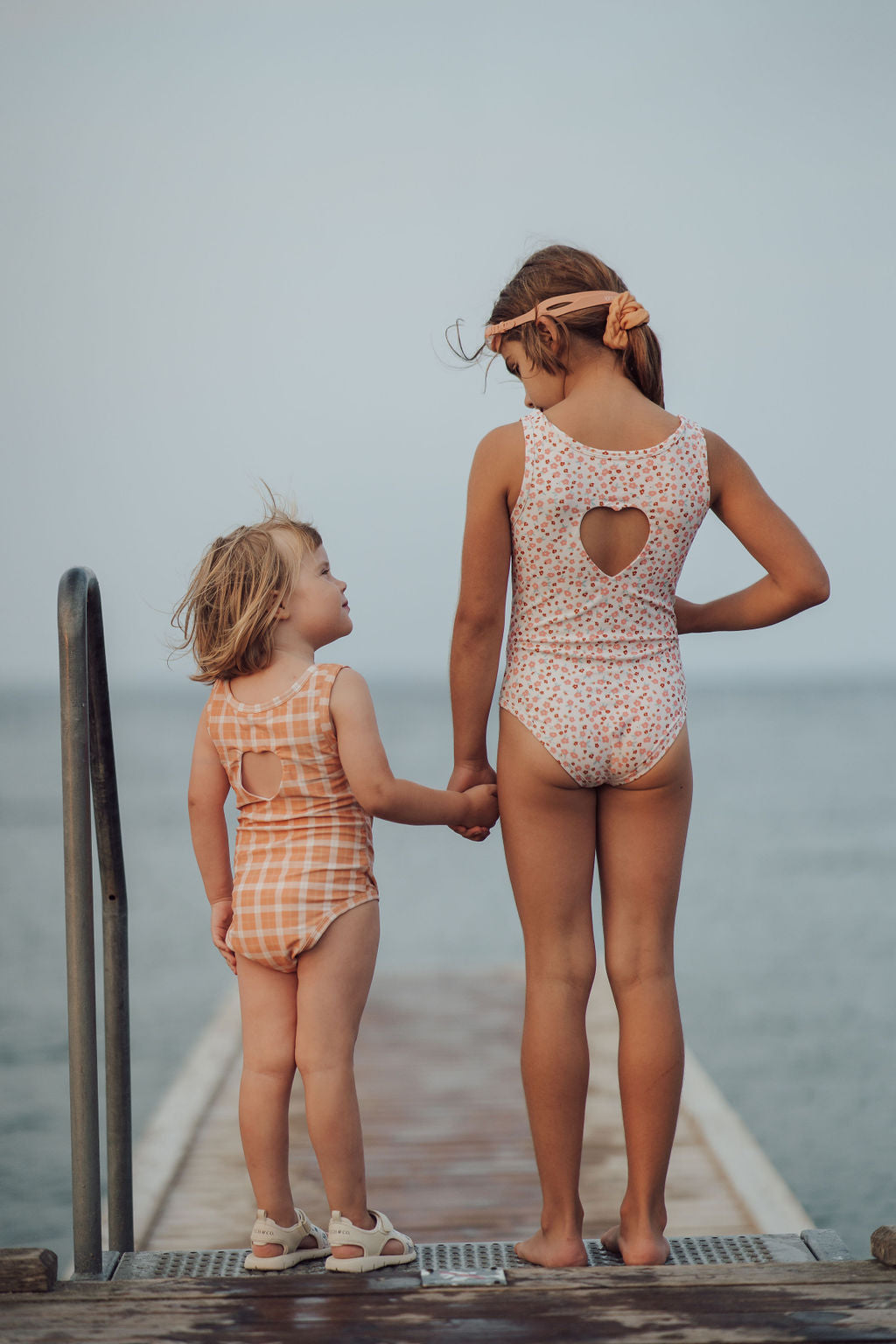 Sweetheart 1 Piece Swimsuit | UPF + Recycled - Sunset Meadow