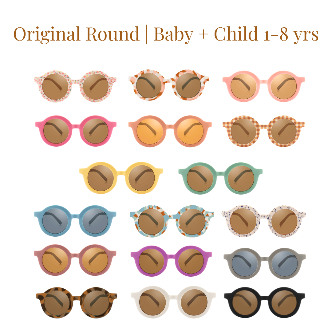 Original Round Sustainable Sunglasses | Bio-Based  Bendable Polarized