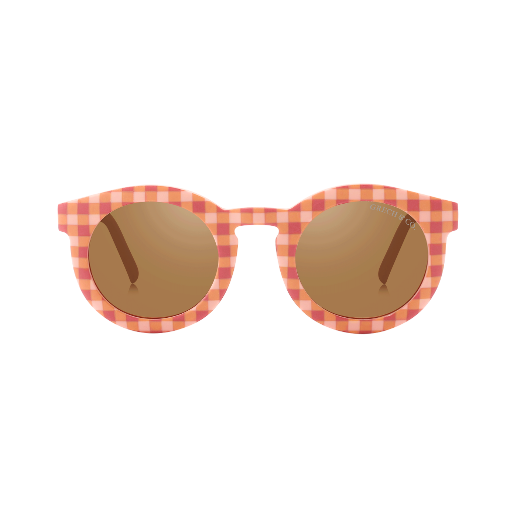 Classic | Sustainable Sunglasses | Plant-Based Bendable Polarized - Sunset Gingham