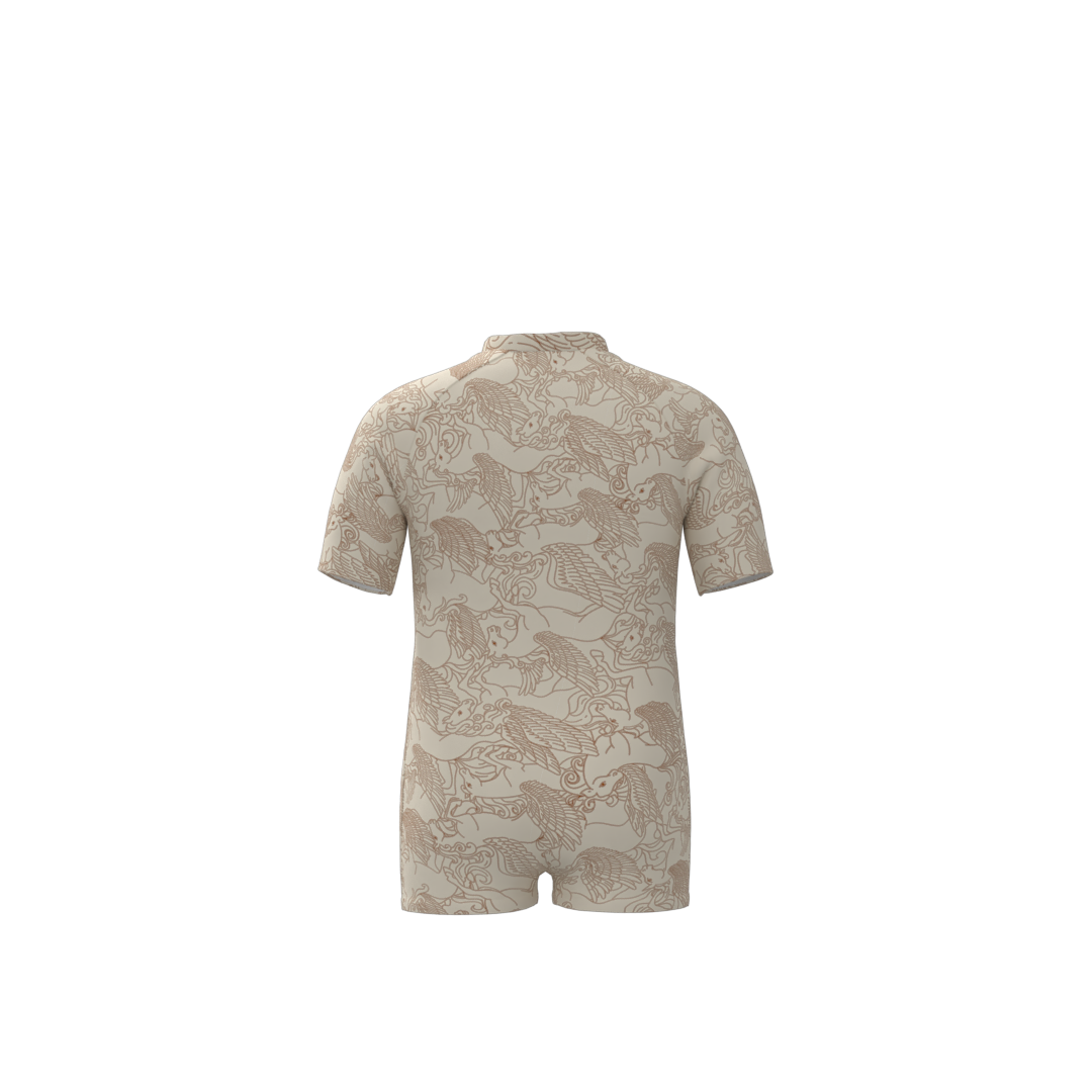 Short Sleeve Rashguard Swimsuit | UPF + Recycled - Pegasus